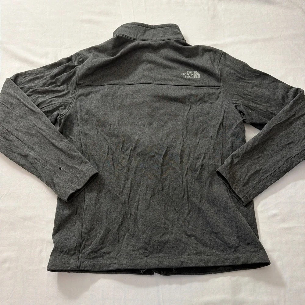 The North Face Windwall Jacket Gray Full Zip Softshell Coat Mens Sz Medium‎ Fit